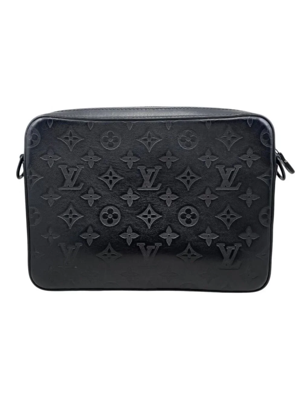 Louis Vuitton Shoulder Bag Duo Messenger Monogram Shadow Noir Black